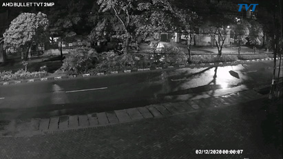 Contoh gambar kamera TVT 2MP Outdoor gelap